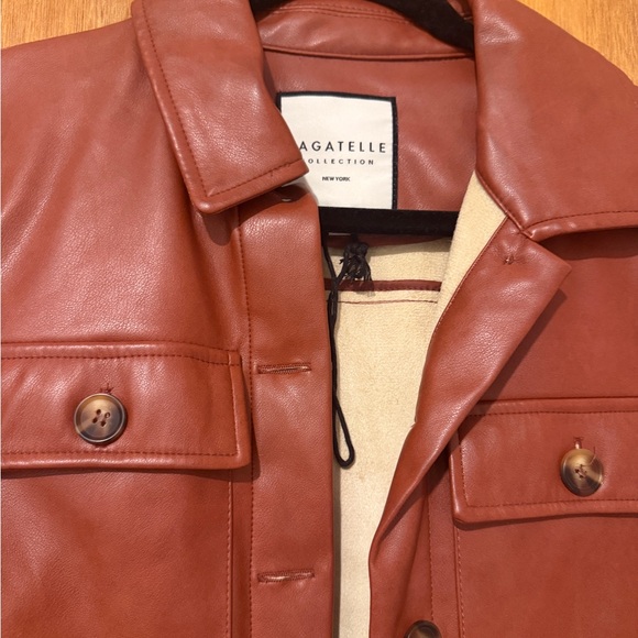 bagatelle Jackets & Blazers - Bagatelle Rust brown Leather Jacket size small